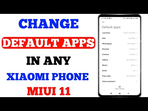 How To Change Default Apps In Any Xiaomi Phone🔥🔥MI Phone Me Defaul Apps Kese Change Kare