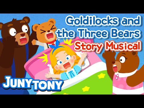 Goldilocks and the Three Bears🧸 | Fairy Tales | Story Musical for Kids | Bedtime Stories | JunyTony