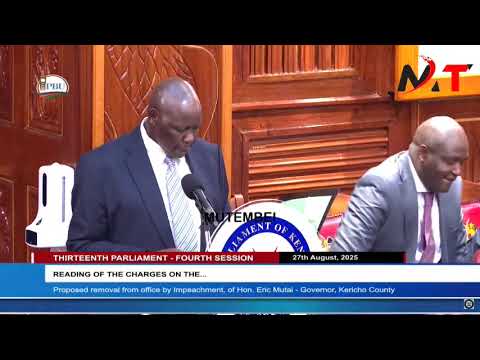 Battle of Wits as Lawyers Katwa Kigen Meets Elisha Ongoya on Kericho Impeachment!!