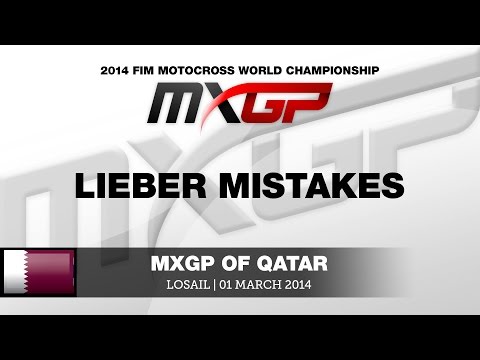 MXGP of Qatar 2014 Lieber makes a mistake - Motocross