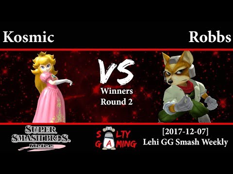 [2017-12-07] Melee - Kosmic (Peach) vs Robbs (Fox, Marth) WR2