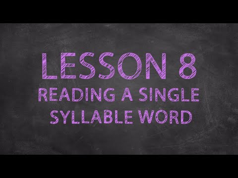 Sound It Out Episode #8 - Reading a Single Syllable Word