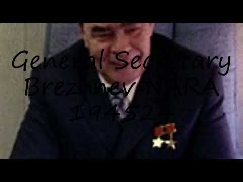 How to pronounce General Secretary Brezhnev  NARA  194524 in Russian?