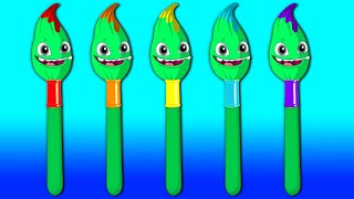 Songs about COLORS! | Kids Songs | Groovy the Martian