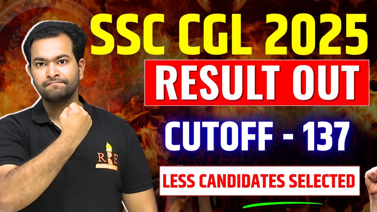 SSC CGL 2025 Tier-1 Result out| Cutoff 137| Complete details| Reason? Are you selected?
