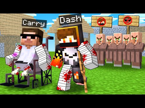 Villagers KICKED Disabled Carry and Dash OUT in Minecraft..