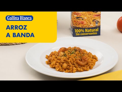 Arroz a banda. ¡Prueba esta deliciosa receta fácil y rápida! 🍤🌊 | Recetas Gallina Blanca