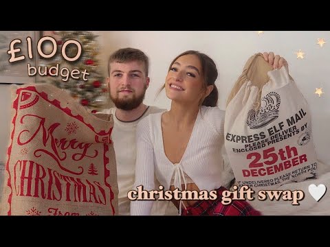 christmas gift swap w/ my boyfriend • £100 budget