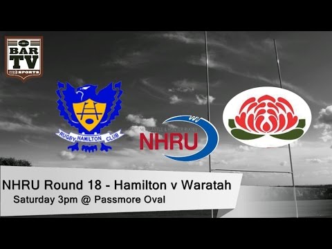 2014 NHRU Round 18 Premier 1 - Hamilton v Waratah