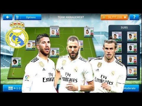 Real Madrid Squad | Dream League soccer 19 | LaLiga | ★ Dream gameplay ★ Video