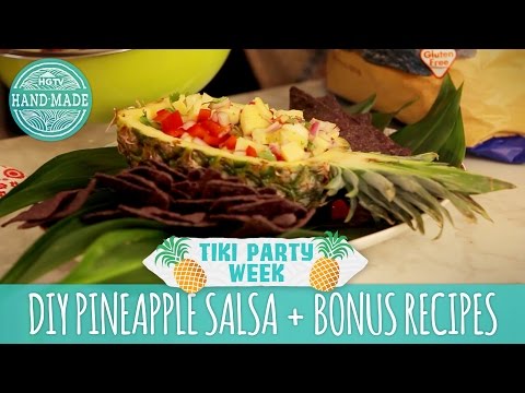 DIY Pineapple Salsa & Other Tiki Party Recipes | Luau Party Ideas