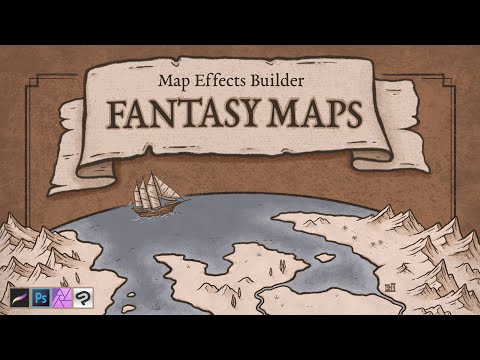 Creating Fantasy Maps Of Your Own With a Few Easy Clicks  | Map Effects Photoshop Tutorial