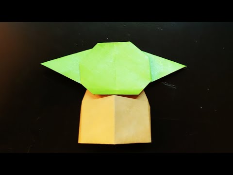 Easy Origami Baby Yoda! (tutorial)