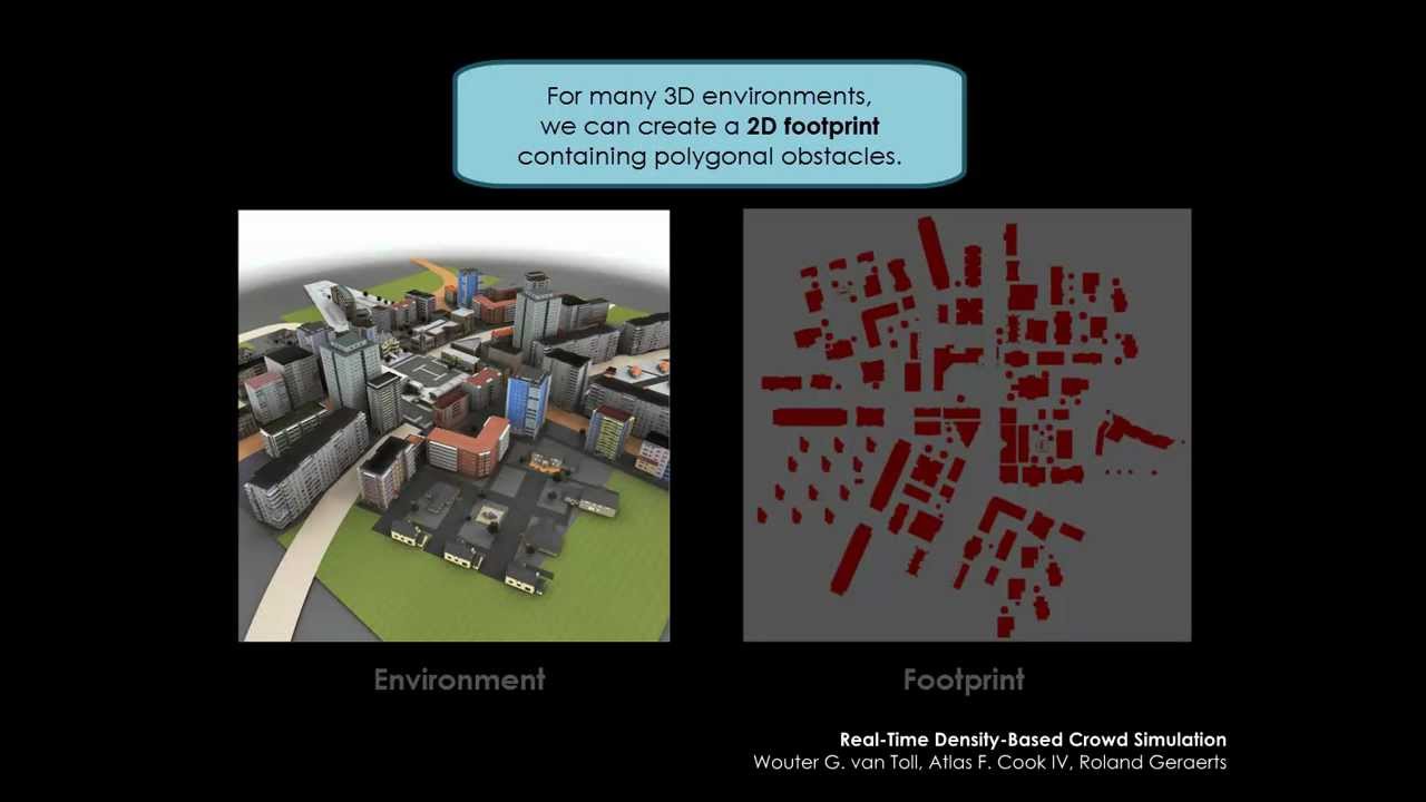 Real-Time Density-Based Crowd Simulation