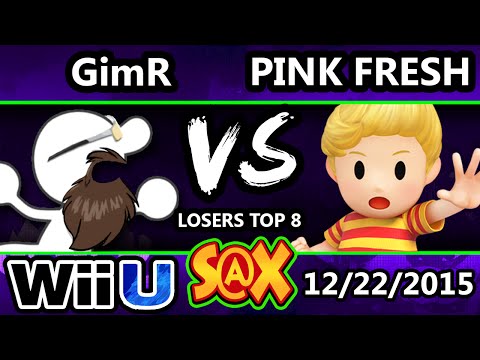 S@X 129 - VGBC | GimR (G&W) Vs. Pink Fresh (Lucas) SSB4 Losers Top 8 - Smash Wii U - Smash 4