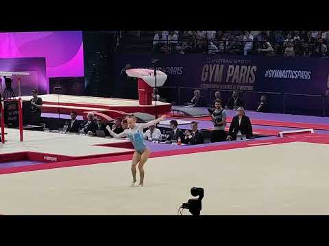Russian Gymnast Angelina Melnikova wins Silver 🥈 - 13,400 Floor Final - Paris World Cup 2025