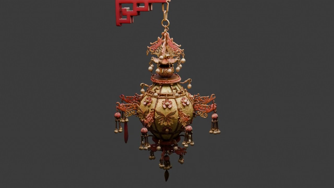 Chinese Royal Palace Lantern 3D Model