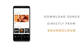 Download soundcloud songs directly to sdcard or internal storage