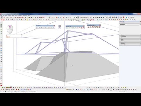 Sketchup Tricks - Roof Modeling from Planes