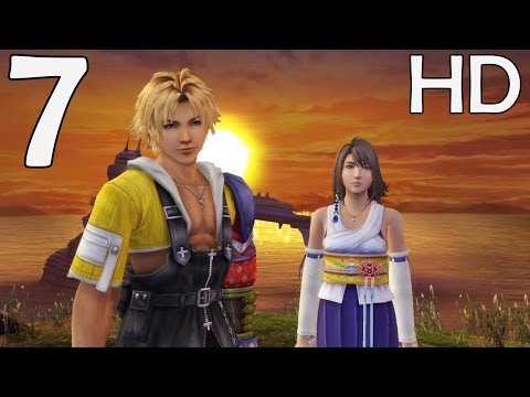 (English) Final Fantasy X HD Remaster - Movie Version - Part 7 (All Cutscenes) - Mihen Sunset