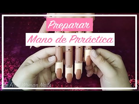 How to prepare a practice hand for nails | Articulated practice hand
