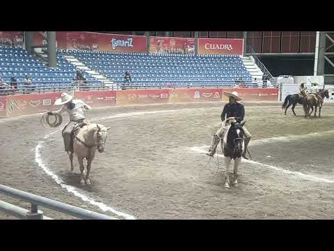 Manganas a pie y a caballo Manuk y Pablo Barba | Alteña Z Nacional de Charrería Aguascalientes 2025