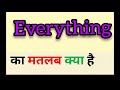 Everything meaning in hindi || everything ka matlab kya hota hai || word meaning english to hindi