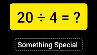 20 Divided by 4 ||20 ÷ 4 ||How do you divide 20 by 4 step by step||Long Division