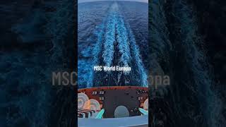 There’s something about the wake behind MSC World Europa that just pulls you in