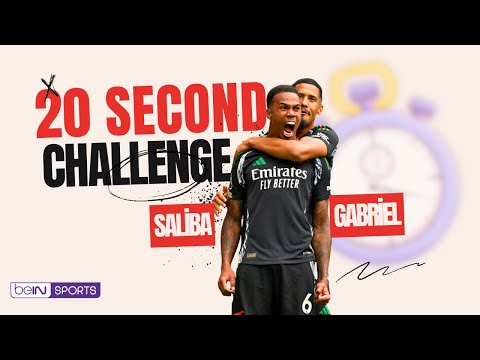 Who is the second highest scoring Frenchman in PL History? Saliba v Gabriel 20 Seconds Challenge