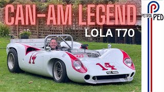 Lola T70 - Driving a STRAIGHT PIPE V8 Can-Am Car on the road...WOW !