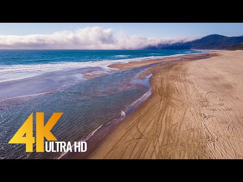 4K Drone Footage - Bird's Eye View of Coastal Oregon, USA - 2 Hour Ambient Drone Film