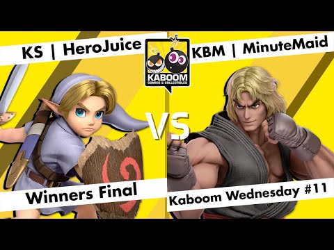 KS | HeroJuice (Young Link, Pyra/Mythra) vs KBM | MinuteMaid (Ken) - WF - Kaboom Wednesday #11