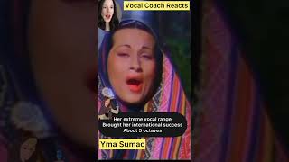 Yma Sumac | A Voice like no other! Vocal Coach Reacts 🤯#shorts