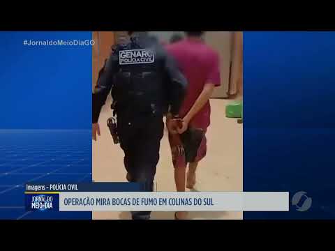Operação policial mira bocas de fumo em Colinas do Sul em Goiás