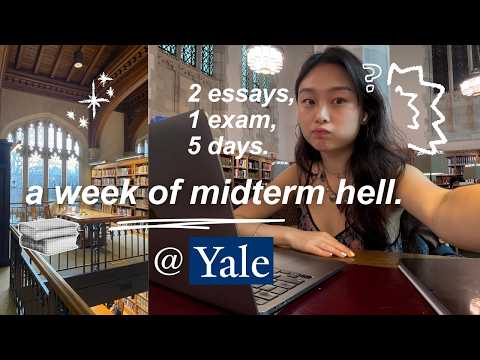 yale student v. exams 😥 | productive 12hr study days, all nighter, library lock-ins