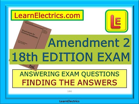 18th EDITION AMENDMENT 2 – EXAM QUESTIONS - FINDING THE ANSWERS