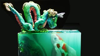 Making Dragon and Fish Diorama / Polymer Clay / Epoxy resin