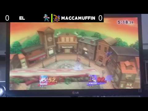 EL (Mario, Lucina) vs Maccamuffin (Falco) - Smash 4 Money Match