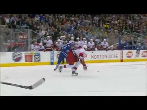 Phaneuf Goal VS Hurricanes - March 28th, 2013