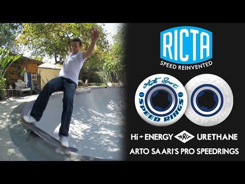 Arto Saari Skates his Pool with Ricta Speedrings