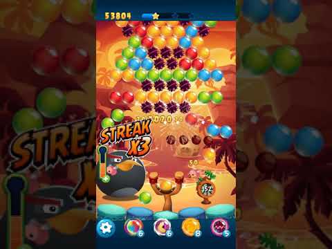 Angry Birds POP Bubble Shooter - Level 52. Gameplay Android walkthrough