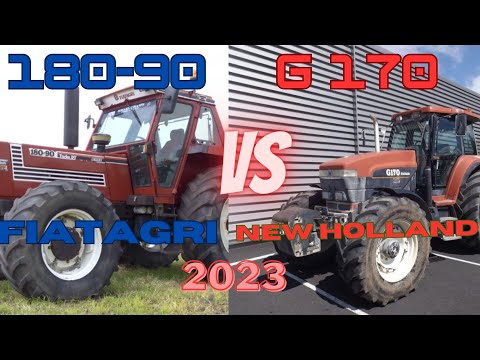 FIATAGRI 180 90 VS NEW HOLLAND G170 #tractor #top #newholland #agriculture #fiatagri