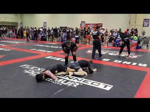 Fast Straight Ankle Lock Quickly Ends No Gi BJJ Match