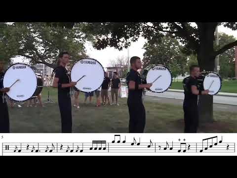 Bluecoats 2013 Mvt. 2 Bass Lick Transcription