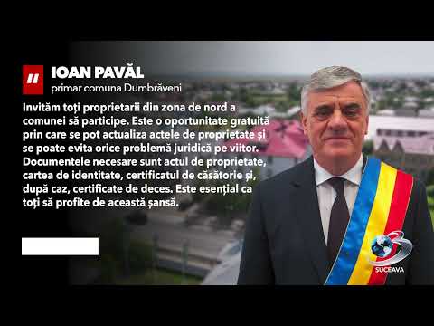 Cadastru gratuit la Dumbrăveni