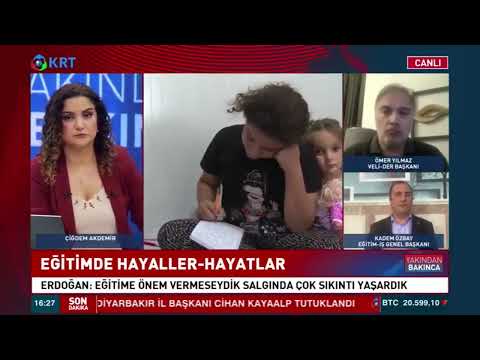 Genel Başkanımız Kadem Özbay, KRT TV Yakından Bakınca Programında 2021-2022 Eğitim Öğretim yılı sonu değerlendirmesini yaptı. | EĞİTİM İŞ