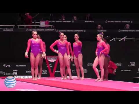Brenna Dowell - Vault - 2015 World Championships - Podium Training