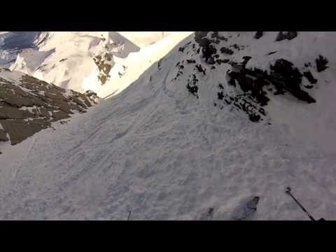 Freeride skiing in St. Anton - Schindlergrat - Jan 2013