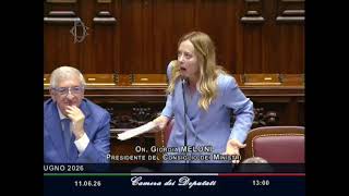 GIORGIA MELONI REPLICA ALLA CAMERA IN VISTA DEL CONSIGLIO EUROPOE